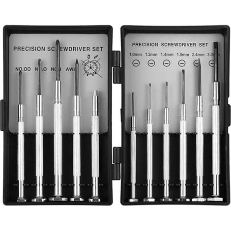 Set di mini cacciaviti di precisione per orologi e occhiali - set da 11 pezzi (1/5)