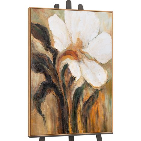 Gemälde Warme Farben Rahmen Eichefarben 120x80 cm (1/5)