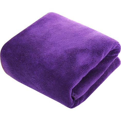 Chiffon de nettoyage en microfibre, non abrasif, réutilisable et lavable, 25x25cm, violet raisin, avec crochet, lot de 2. (1/5)