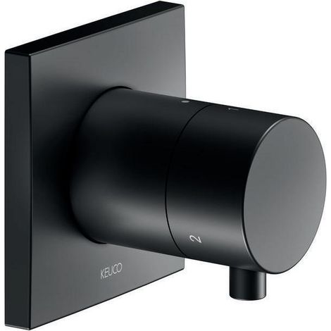 Keuco Fertigmontageset IXMO Comfort UP-3-W-Umstellv., eckig, schwarz matt (1/3)