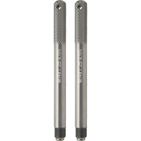 2 pièces broches de guidage pour alignement de roues, goujons de centrage jante M14 x 1,25, outil de réparation pneu auto (1/5)
