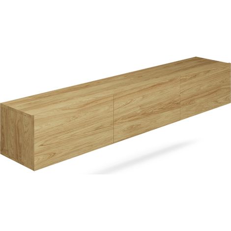 Mueble TV de pared 3 puertas 180 cm Idao Madera