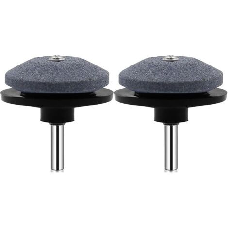 Lot de 2 Noir aiguiseurs de lame de tondeuse à gazon universels pour perceuse électrique (1/5)