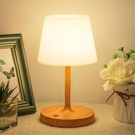 Lampe de douche sans fil étanche - Lampe de table rechargeable 4000 mAh IP54 pour une utilisation en extérieur, salle de bain et camping, variation tactile de l'intensité (1/5)