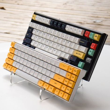 YX003-2 Acryl-Tastaturständer, abnehmbarer transparenter Tastaturhalter, Fotorahmenhalter für Tablet-PC (1/5)