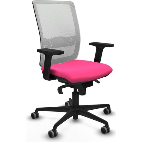 Chaise piqueras y crespo Haches blanc simili cuir rose soutien lombaire (1/2)