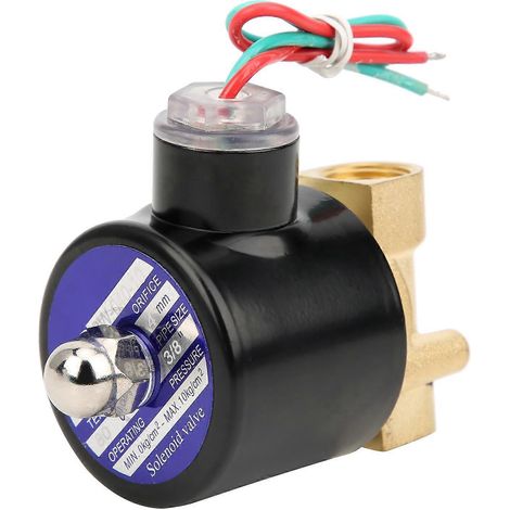 G3/8-Zoll-Messingventil, Wasserdruck, mechanisch, normal geschlossen, direktwirkend, 2W-040-10AC24V