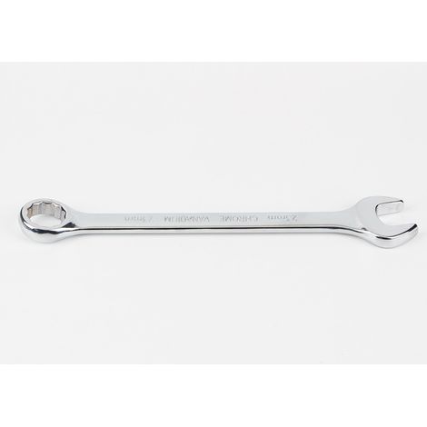 Ring-Maulschlüssel – Größe: 15 mm – Doppelseitig – Gesamtlänge: 185 mm – Kohlenstoffstahl – Verchromte Oberfläche – Standard-Handwerkzeug (1/5)