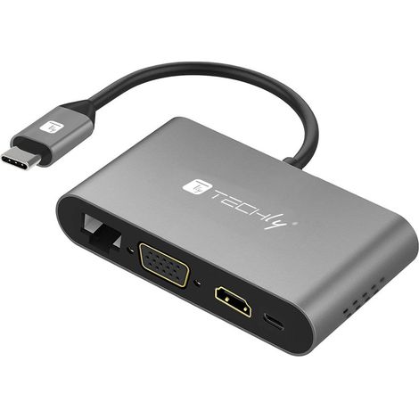 Techly Adattatore USB-C Multiporta (1/5)