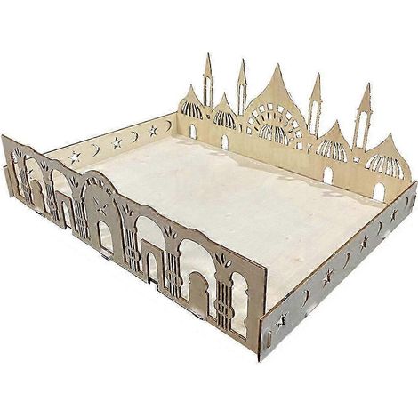 Ornements en bois pour le Ramadan - Décoration de table pour l'Aïd Moubarak, les fêtes et la décoration intérieure (1/5)