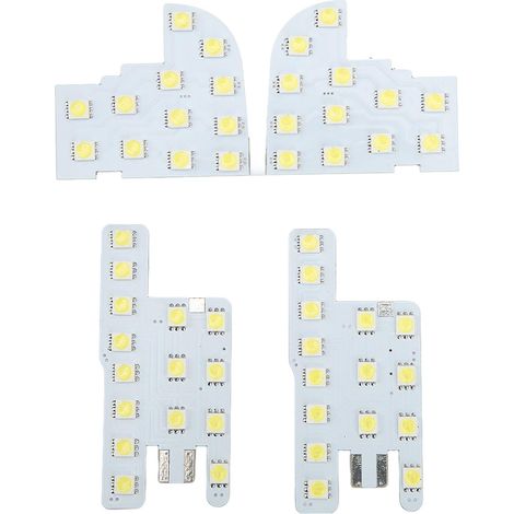 4-teiliges Auto-Innenraum-Dachleseleuchten-Set mit 54 LEDs, 12 V, 5 W, SMD 5050, Ersatz für CRV 2013–2017