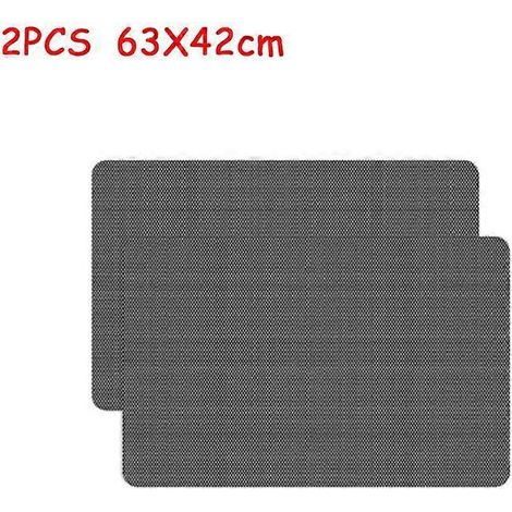 Lot de 2 autocollants pare-soleil électrostatiques pour vitres de voiture, protection solaire pour vitres arrière et latérales, film de protection 63 x 42 cm (1/5)