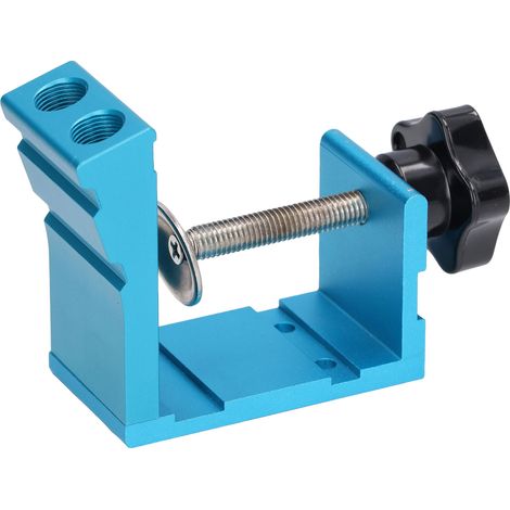 Guide de perçage oblique en aluminium, gabarit de forage avec locateur, kit d'outillage pour menuiserie (1/5)