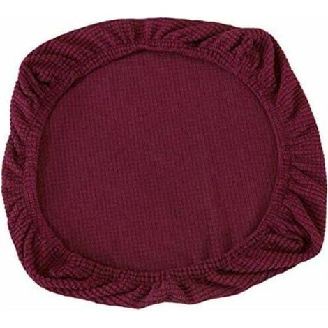 2-piece elastic chair covers made of spandex - Washable - For office chairs, dining room, bar, wedding decoration (dark purple) (1/5)