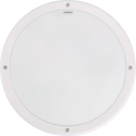Plafoniera esterna IP65 tonda bianca 30cm 2xE27 Struhm (1/5)