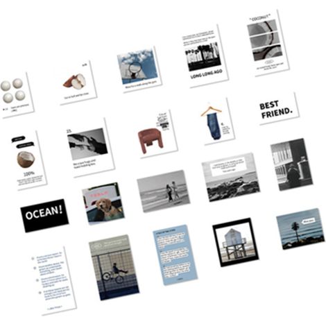 40 selbstklebende Deko-Aufkleber im Scrapbooking-Stil mit verschiedenen Mustern, reißfest, wunderschöne Aufkleber für Scrapbooking, DIY-Projekte, Strandmotive (1/5)