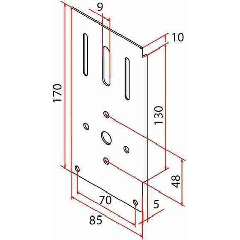 Tm2 45 Supporto "vercelli" Faac A45060559 Automazione Automatismi Originale