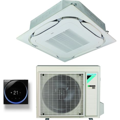 daikin bluevolution kassetten-klimagerät round flow 21000 btu fcag60b r-32 wi-fi optional mit wire control und gitter - italienische garantie wire control madoka schwarz brc1h52k (1/4)