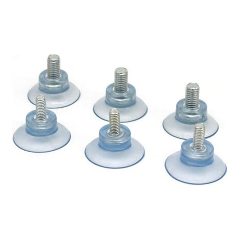 8 ventouses à vis M8, bouchons à écrou de 8 cm, ventouses à écrou tubulaires, écrous avec ventouses, patins pour pieds de meubles, puissance d'aspiration. (1/4)