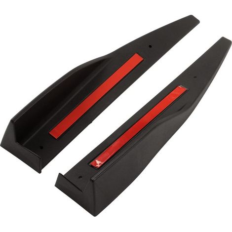 Winglet de Jupe Latérale, Séparateurs de Bascule de Jupe Latérale, de Panneau de Bascule, Spoiler ABS 2 Pièces de Remplacement Gauche Droite pour 2015-2019 (1/5)