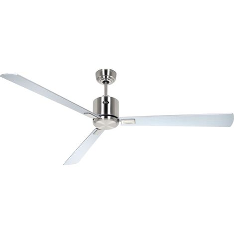 ECO NEO III 152, Ventilator ohne Gehäuse aus gebürstetem Stahl, - Corpo: Cromo Spazzolato - Colore Pale: Wenge e Grigio (1/5)