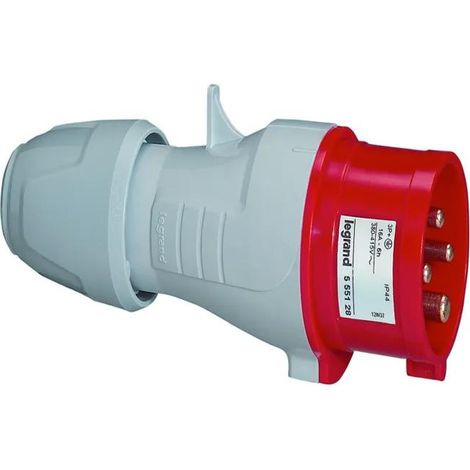 Enchufe eléctrico Legrand P17 Rojo 32A Plástico resistente