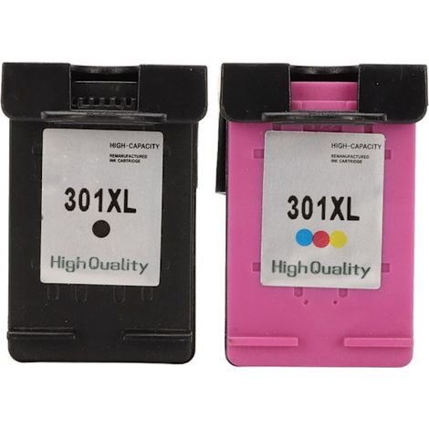 Cartouche d'encre couleur 301XL noire pour imprimante HP Envy 4500, Deskjet 1000/1512 et OfficeJet 4630 (1/5)