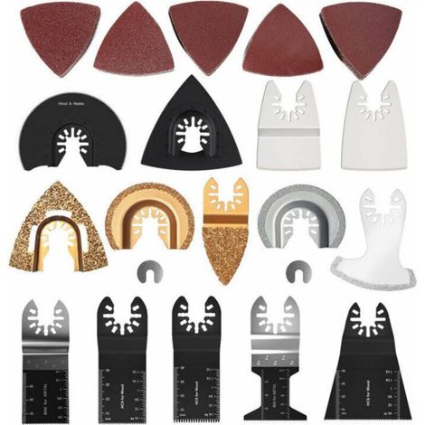 66pcs Oscillating Saw Blade, Mixed Multi-Purpose Tool Kit, with Accessories, Universal Quick-Release Oscillating Multi-Tool for General Cutting (1/4)