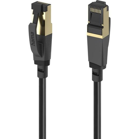 Hama 00202003 Netzwerkkabel Cat8 S/FTP 40 Gbit/s 5 m Schwarz