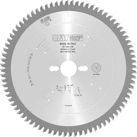 Disco de Ingletadora MD de C.M.T. para Aluminio 250x3.2x30mm Z80250x3.2x30mm Z80 (1/5)