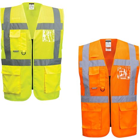 Gilet alta visibilità Portwest Madrid Mesh Executive C496  - XL - Arancione