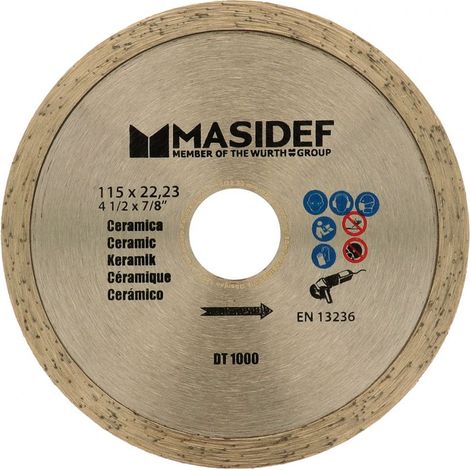 Disco da taglio 115X2,0mm diamantato con corona a lama continua per ceramica