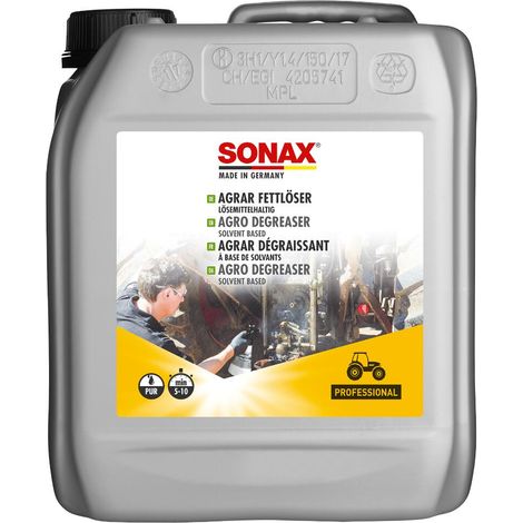 SONAX® AGRAR Fettlöser 5 l lösungmittelhaltig löst Ölbeläge Fettbeläge