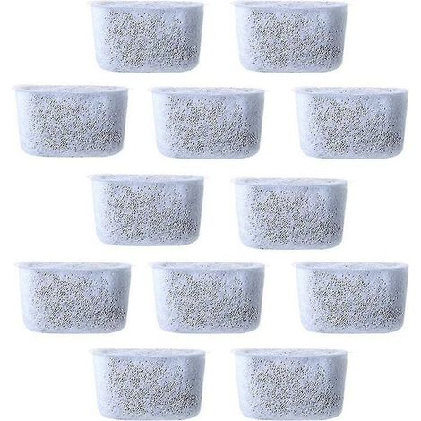 Filtres à eau à charbon de remplacement, 12 pièces, filtre Non tissé pour cafetières (1/5)