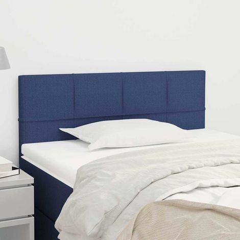 vidaXL Cabecero de tela azul 90x5x78/88 cm (1/5)
