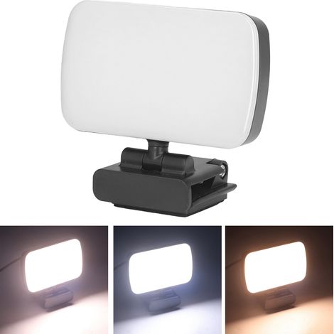 Éclairage LED d'appoint pour les vidéoconférences, la diffusion en direct sur ordinateur portable, la photographie et autres applications portables. (1/5)