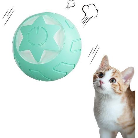 Jouet interactif - BIGILANTUH - Balle pour Chat - Rechargeable - 2 Modes - Vert (1/5)