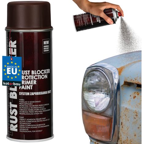 Vernice spray antiruggine per recinzioni e cancelli in metallo, marrone protettivo RAL 8017 400