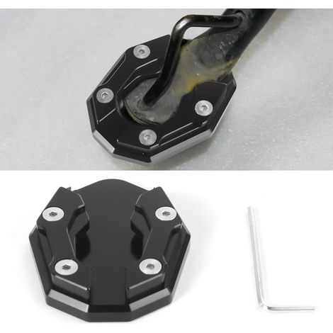 Béquille extra large en alliage d'aluminium – Base de béquille universelle antidérapante pour motos et trottinettes électriques – Accessoire antidérapant élargi (1/3)