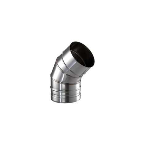 Prima Plus Bogen starr 45°für Überdruck,Unterdruck, Durchmesser 80mm
