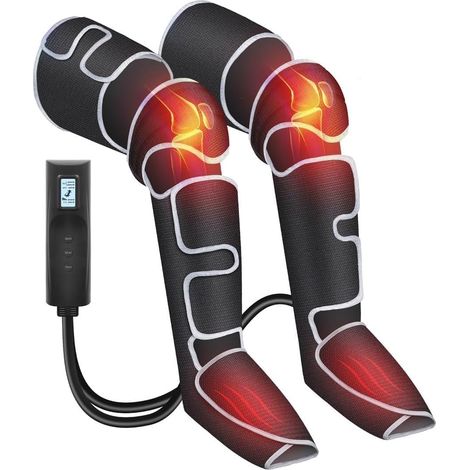 Masseur de jambes pour la circulation sanguine et le soulagement de la douleur, masseur de jambes avec chaleur,3 réglages de chaleur et 3 intensités,cadeau de Thanksgiving (1/5)