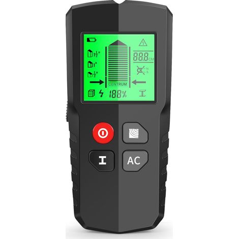 Detec Teur Mur - Detecteur Câbles Bois Métal AC - Scanner Électronique 5 En 1 - Pour Murs Plafonds Sol - 1 Pièce (1/5)