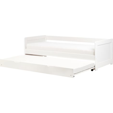 Cama nido infantil deslizante de madera de pino blanco 90 x 200 cm Gravelines