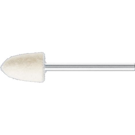 PFERD TOOLS mittelharte Filzpolierstifte Kegelform Ø 10x15 mm Schaft-Ø 3 mm 10 Stk
