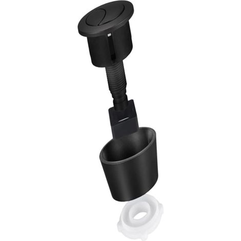 Bouton de toilette à double chasse for, 20 mm, 40 mm, Black (1/5)