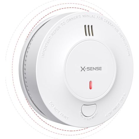 Détecteur de Fumée Interconnecté par Radio, SD19-W, Lot de 1 Portée de Transmission Supérieure à 250 m, Série Link+, Conforme à la Norme EN14604 (1/5)