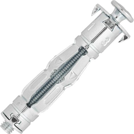 50 Dübel Hohlkörper Stahl verzinkt - M6x50mm + Zylinderkopfschraube Stahl - SCELL-IT - SP13-M6-MBOX