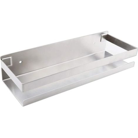 Étagère Cuisine 20cm Acier Inoxydable Sans Perforation Argent (1/4)