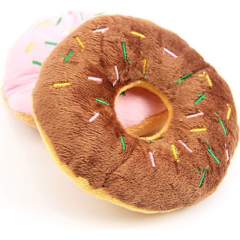 Animaux en peluche en forme de donut - Jouet à mâcher pour animaux de compagnie (1/5)