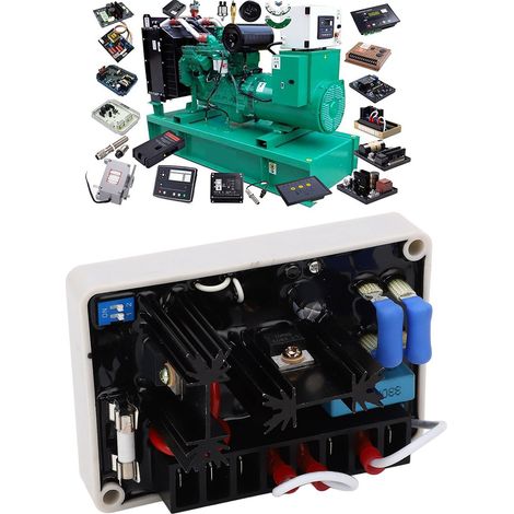 Zubehör für den Dieselgenerator EA350: automatische Spannungsregelung (AVR), Spannungsstabilisator (85135 VAC / 190240 VAC). (1/5)